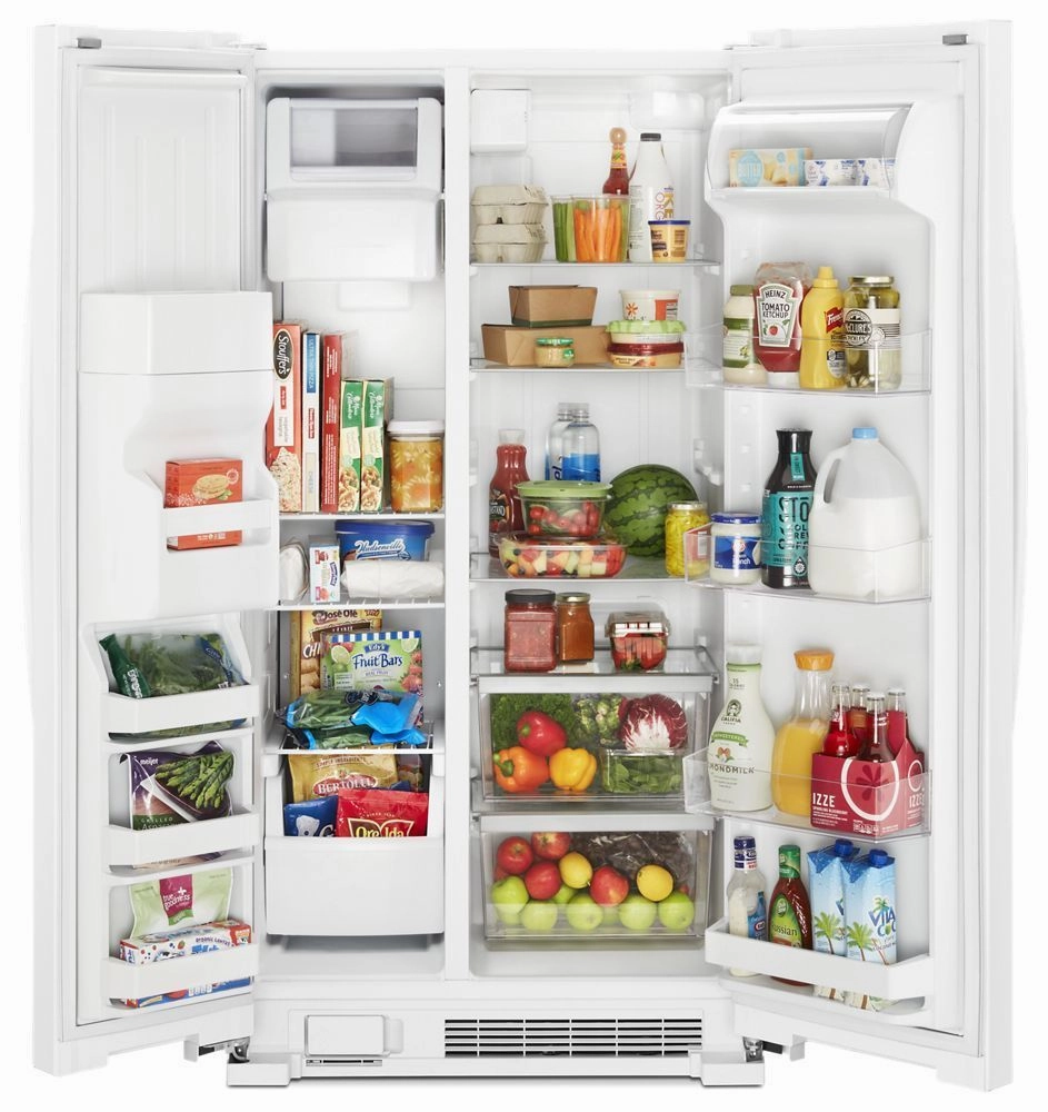 Whirlpool WRS335SDHW 36-Inch Wide Side-By-Side Refrigerator - 25 Cu. Ft.