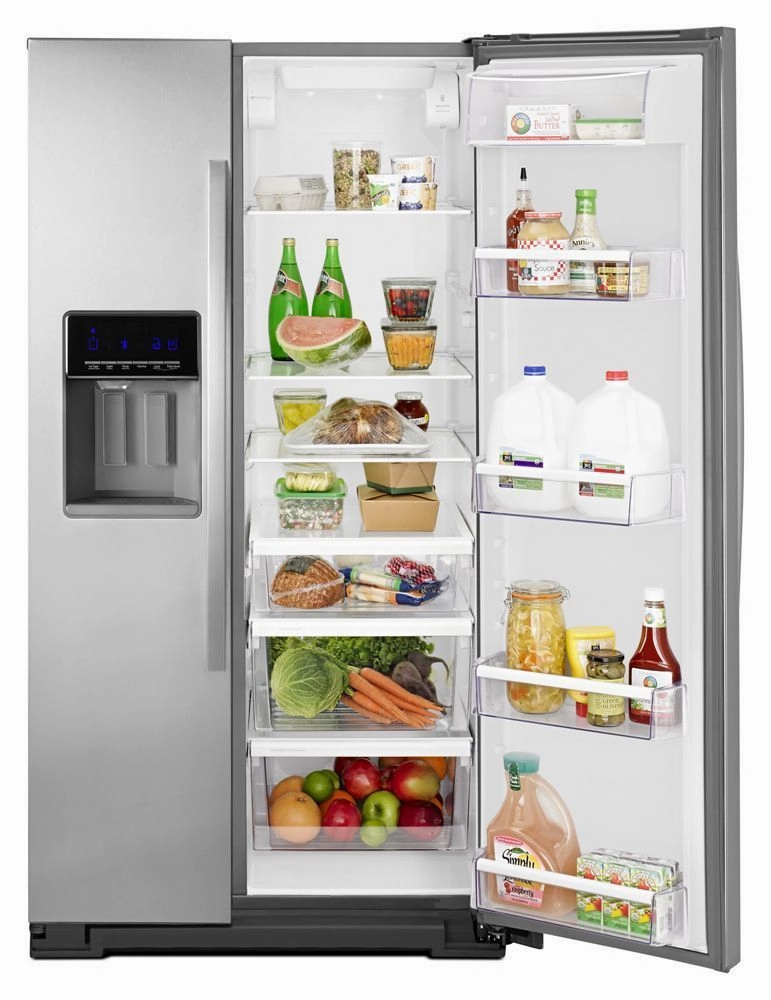 Whirlpool WRS586FIEM 36-Inch Wide Side-By-Side Refrigerator With Temperature Control - 26 Cu. Ft.