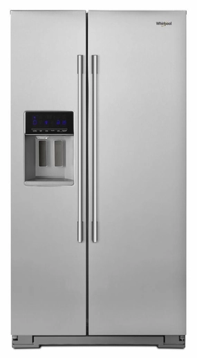 Whirlpool WRSA71CIHZ 36-Inch Wide Contemporary Handle Counter Depth Side-By-Side Refrigerator - 21 Cu. Ft. Freestanding Refrigerators freestanding fridge freezer combo