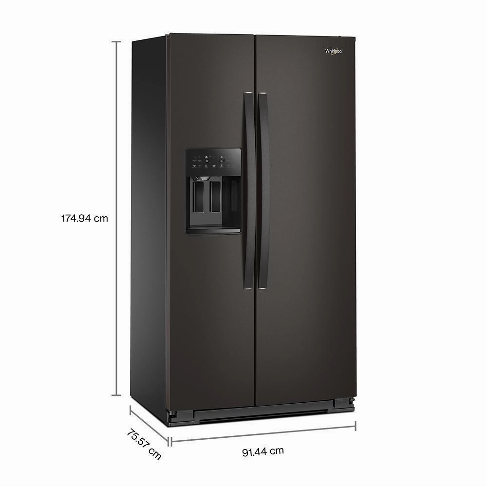 Whirlpool WRSC5536RV 36-Inch Wide Side-By-Side Refrigerator - 21 Cu. Ft.
