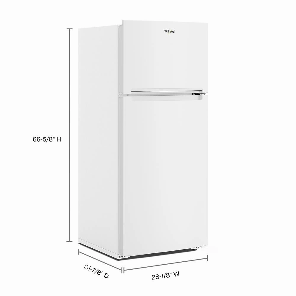 Whirlpool WRTX5028PW 28-Inch Wide Top-Freezer Refrigerator - 16.3 Cu. Ft.