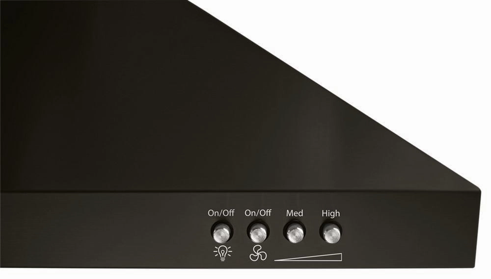 Whirlpool WVW53UC0HV 30" Contemporary Black Stainless Wall Mount Range Hood