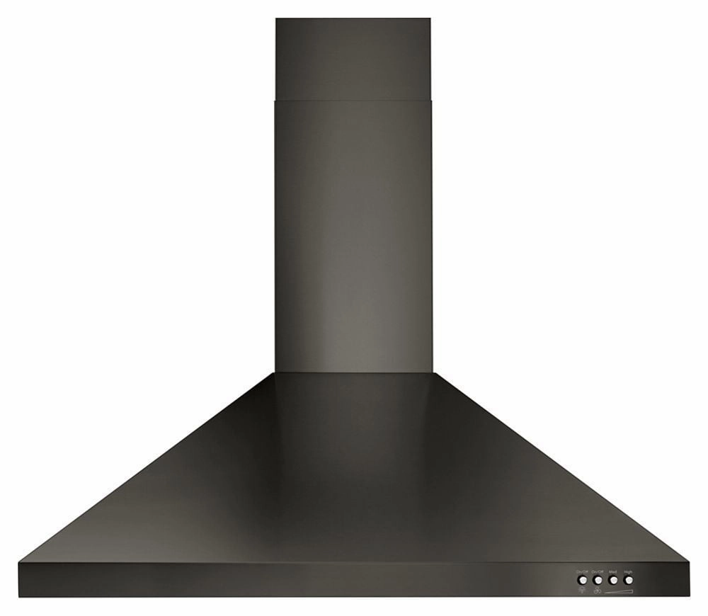 Whirlpool WVW53UC0HV 30" Contemporary Black Stainless Wall Mount Range Hood Ventilation Range Hoods high suction kitchen exhaust hood