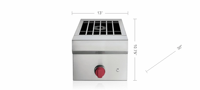 Wolf BM13 13" Built-In Burner Module Natural Gas Barbeque Grills,natural gas outdoor grill