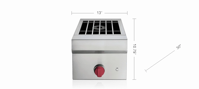 Wolf BM13LP 13" Built-In Burner Module Barbeque Grill Accessories,grill tool set