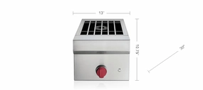 Wolf BM13LP 13" Built-In Burner Module Barbeque Grill Accessories,grill tool set