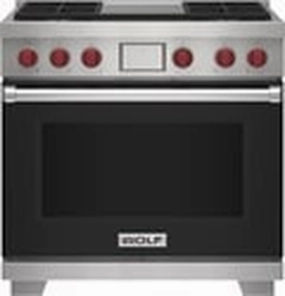 Wolf DF36450GBKP 36" Dual Fuel Range - 4 Burners And Infrared Griddle Freestanding Ranges freestanding dual fuel range 30 inch