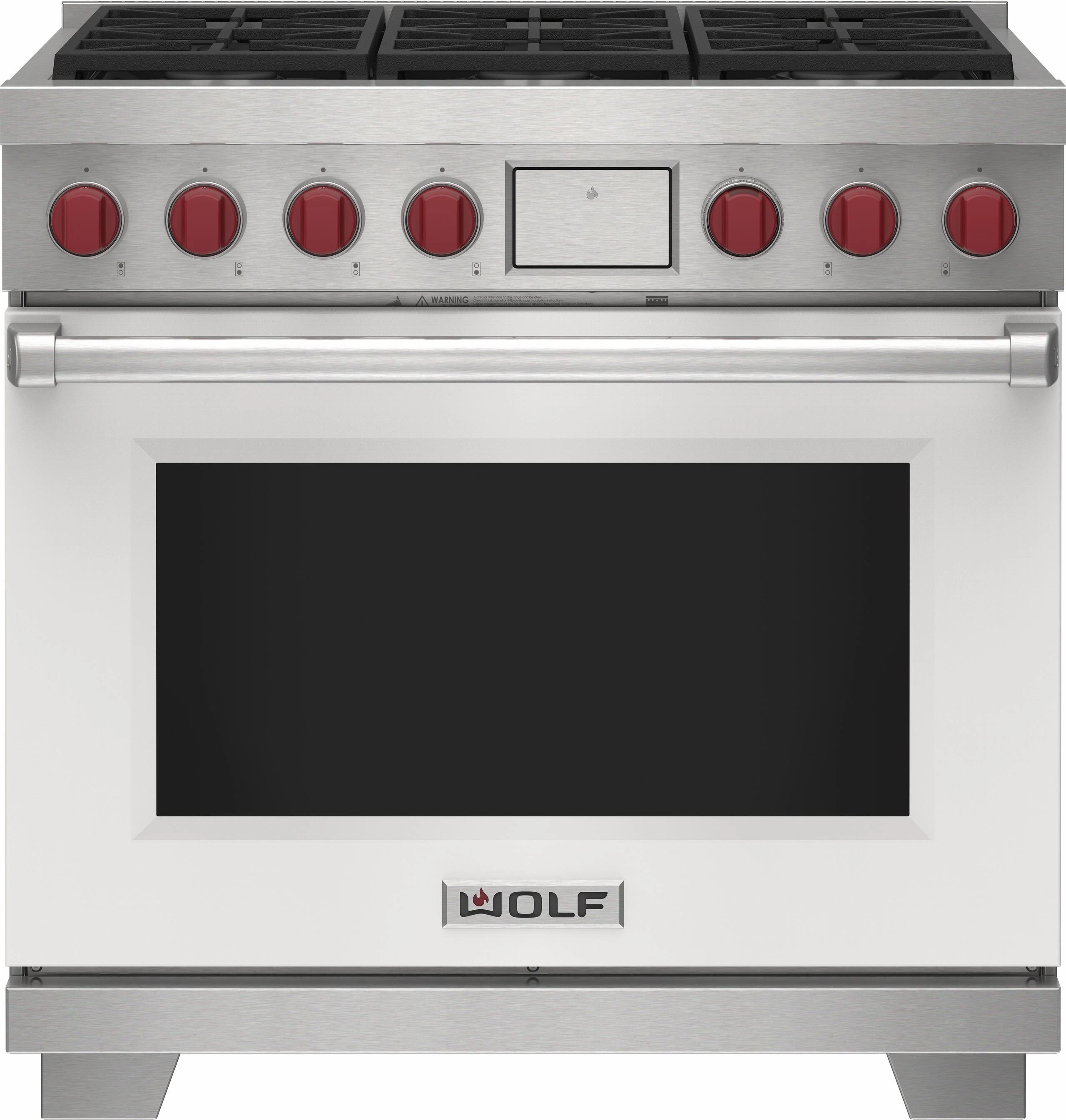 Wolf DF36650WHPLP 36" Dual Fuel Range - 6 Burners Freestanding Ranges freestanding dual fuel range 30 inch