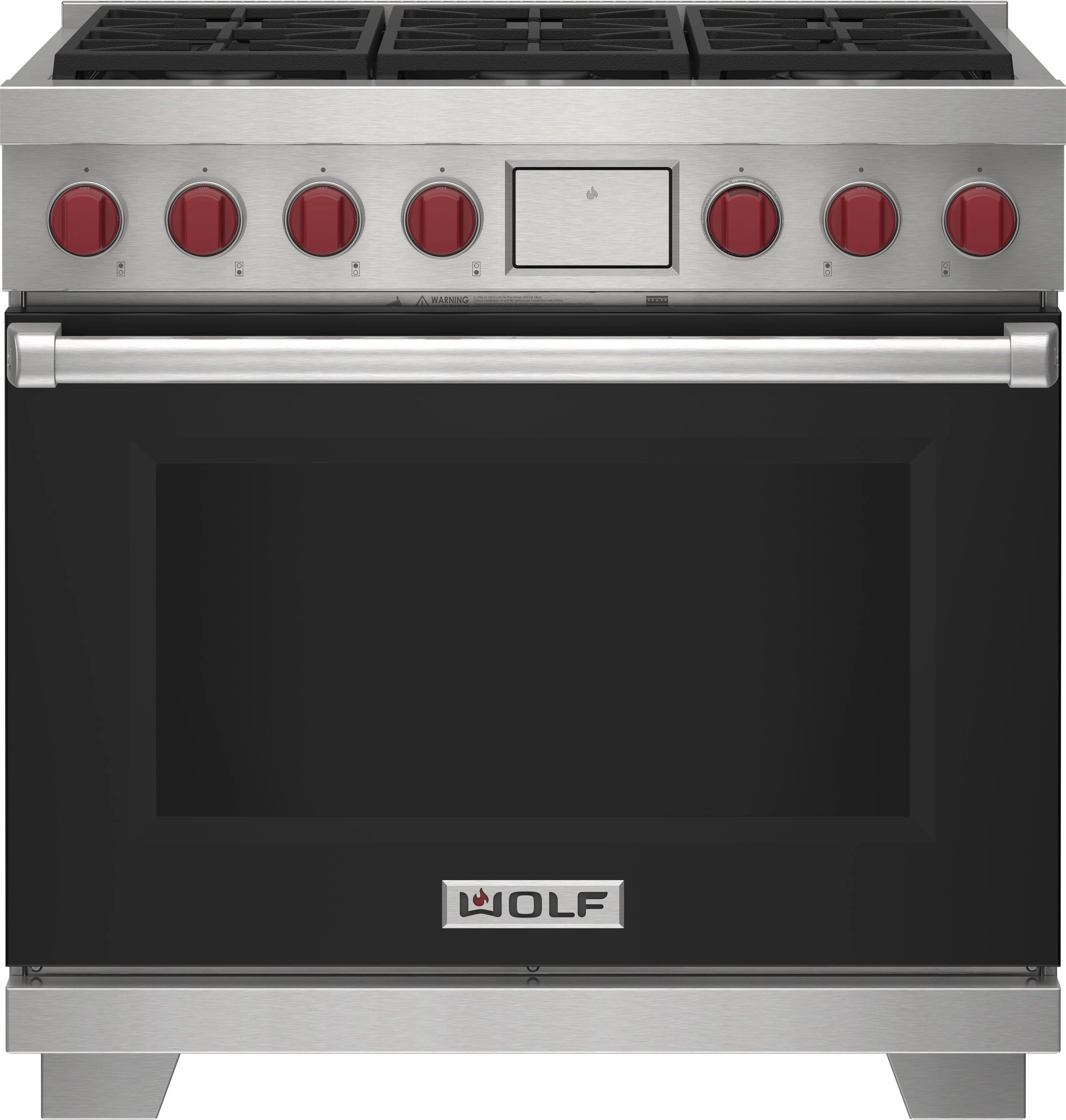 Wolf DF36650WHPLP 36" Dual Fuel Range - 6 Burners