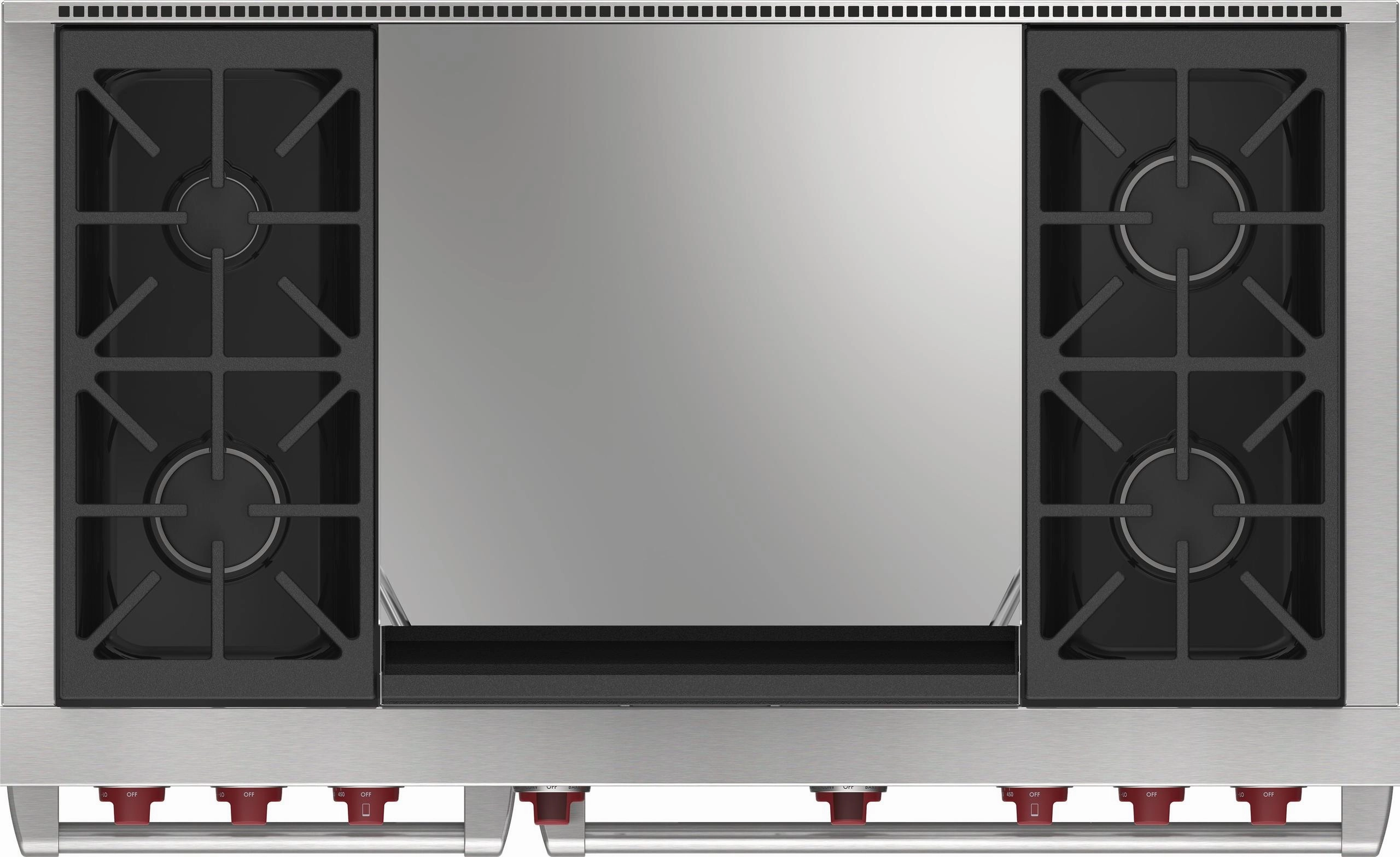 Wolf DF48450DGWHP 48" Dual Fuel Range - 4 Burners And Infrared Dual Griddle