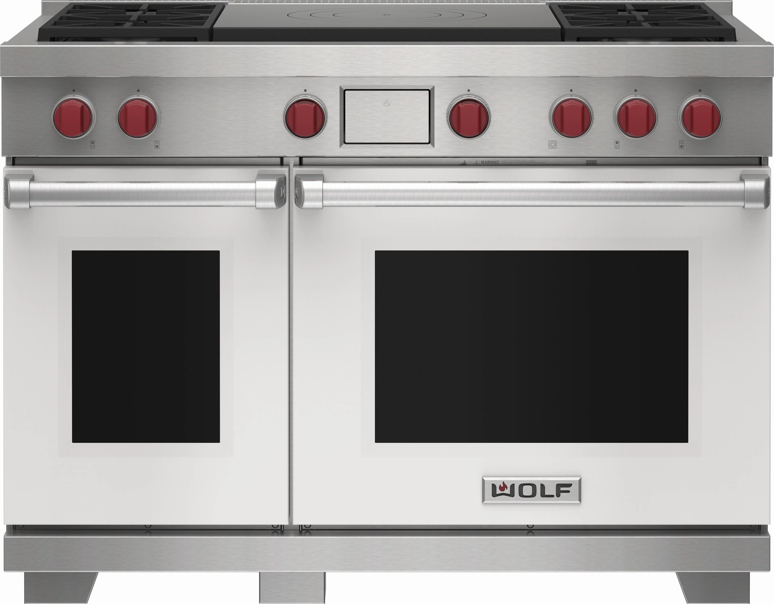 Wolf DF48450FWHP 48" Dual Fuel Range - 4 Burners And French Top Freestanding Ranges freestanding dual fuel range 30 inch