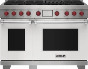 Wolf DF48650CWHP 48" Dual Fuel Range - 6 Burners And Infrared Charbroiler Freestanding Ranges freestanding dual fuel range 30 inch
