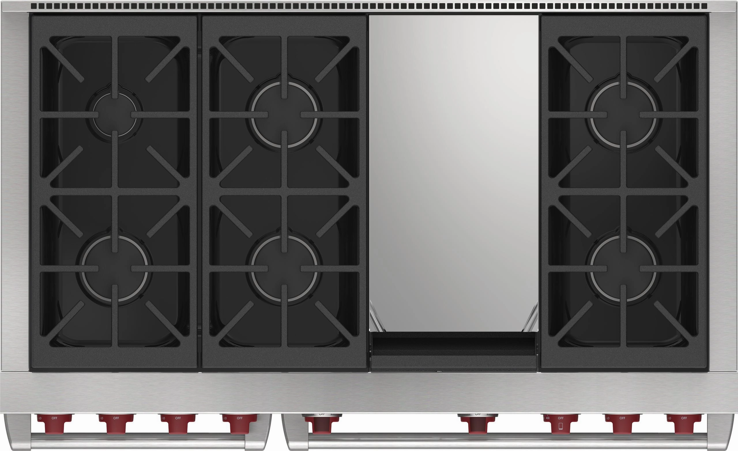 Wolf DF48650GBKP 48" Dual Fuel Range - 6 Burners And Infrared Griddle