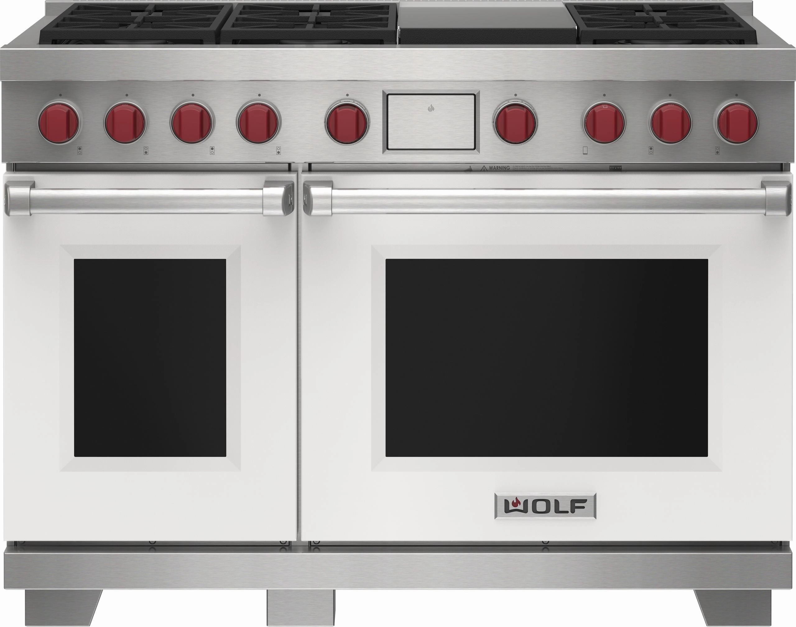 Wolf DF48650GWHP 48" Dual Fuel Range - 6 Burners And Infrared Griddle Freestanding Ranges freestanding dual fuel range 30 inch