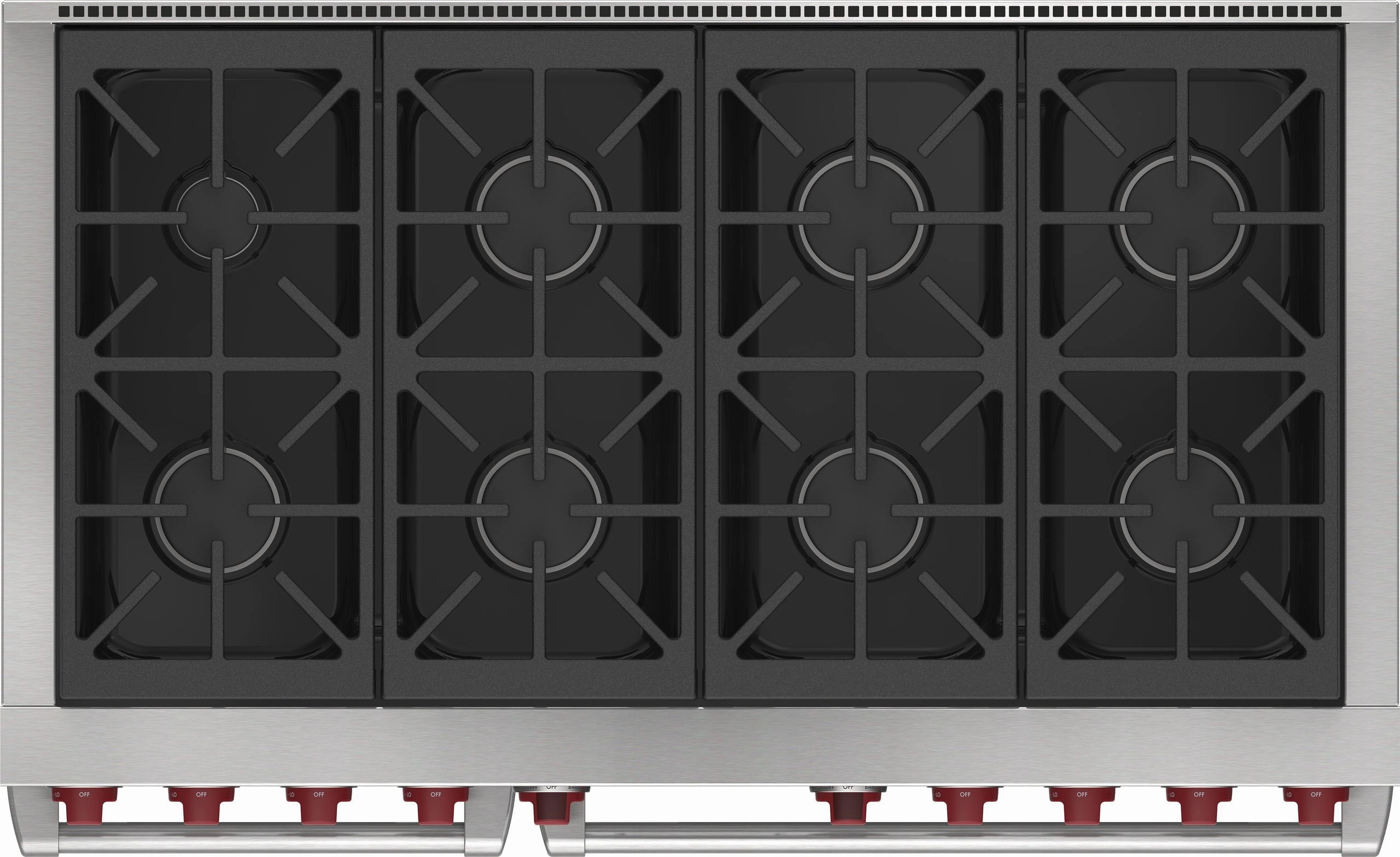 Wolf DF48850BKP 48" Dual Fuel Range - 8 Burners