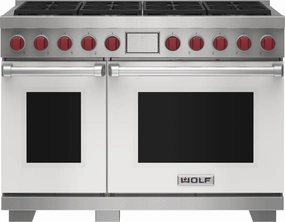 Wolf DF48850WHP 48" Dual Fuel Range - 8 Burners Freestanding Ranges freestanding dual fuel range 30 inch