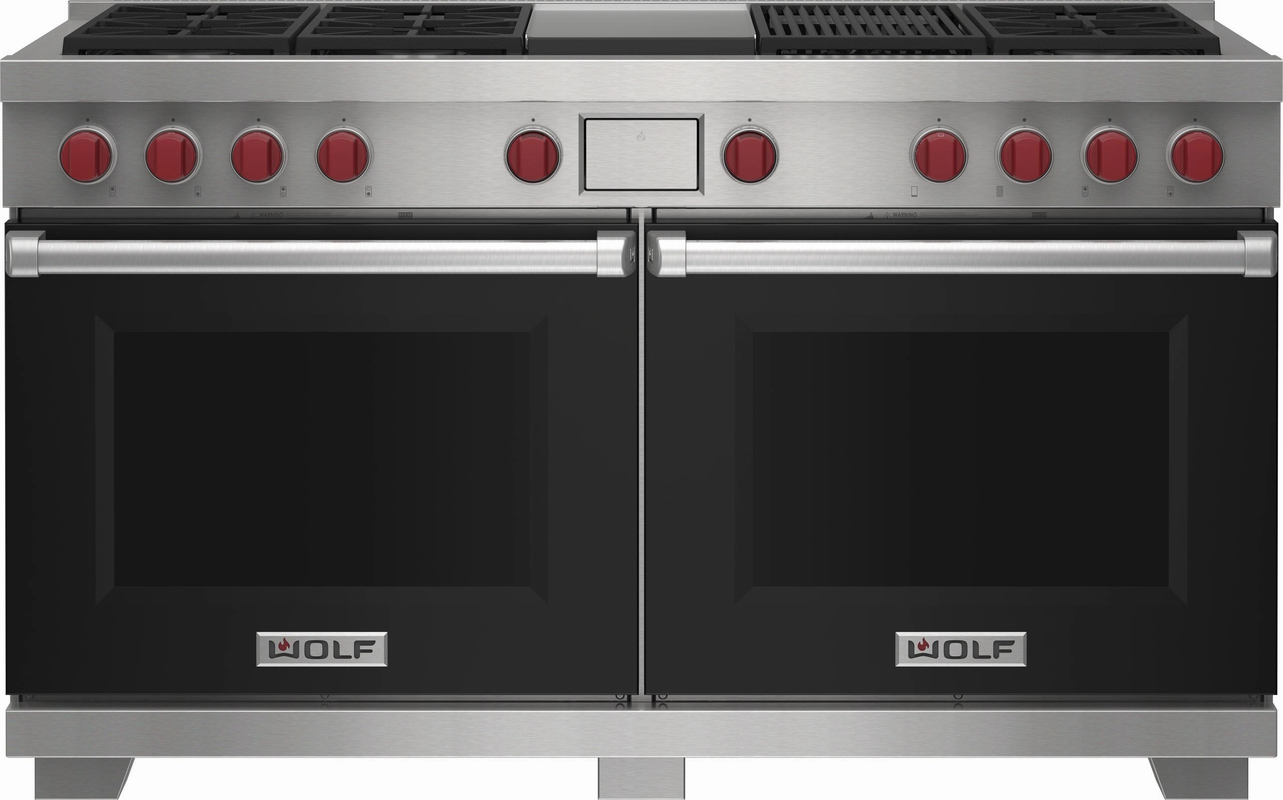 Wolf DF60650CGBKPLP 60" Dual Fuel Range - 6 Burners, Infrared Charbroiler And Infrared Griddle Freestanding Ranges freestanding dual fuel range 30 inch