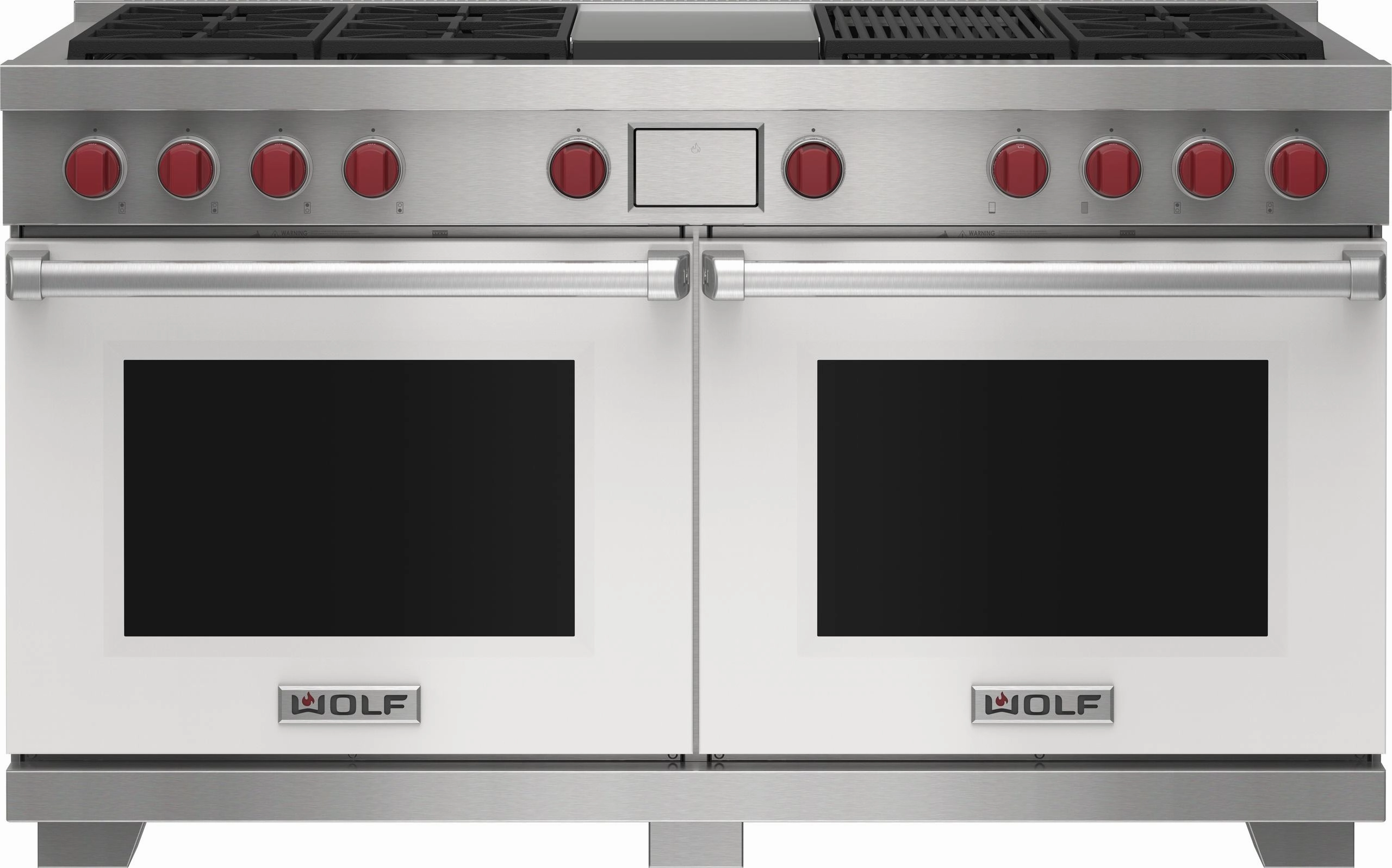 Wolf DF60650CGWHP 60" Dual Fuel Range - 6 Burners, Infrared Charbroiler And Infrared Griddle Freestanding Ranges freestanding dual fuel range 30 inch
