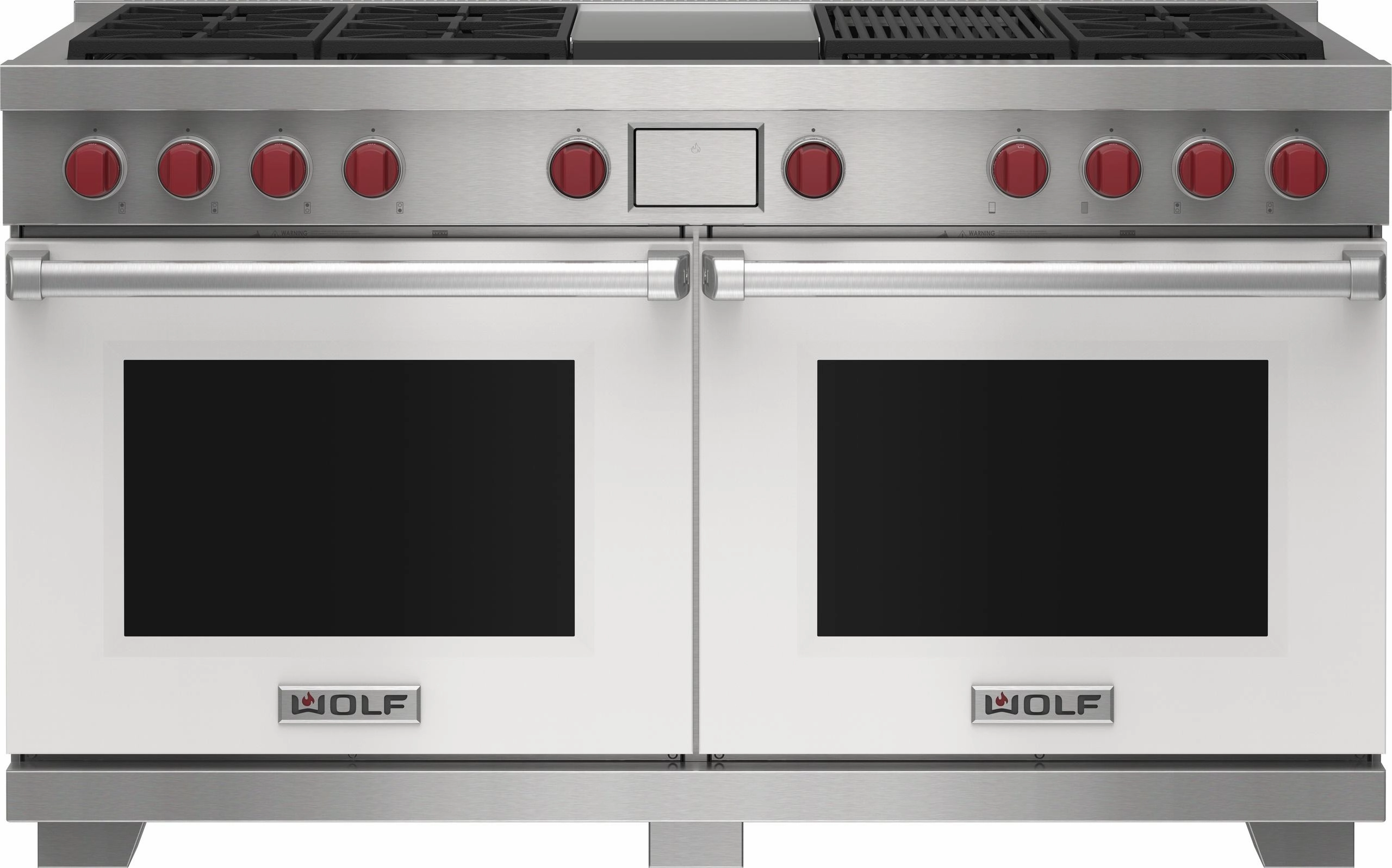 Wolf DF60650CGWHPLP 60" Dual Fuel Range - 6 Burners, Infrared Charbroiler And Infrared Griddle Freestanding Ranges freestanding dual fuel range 30 inch