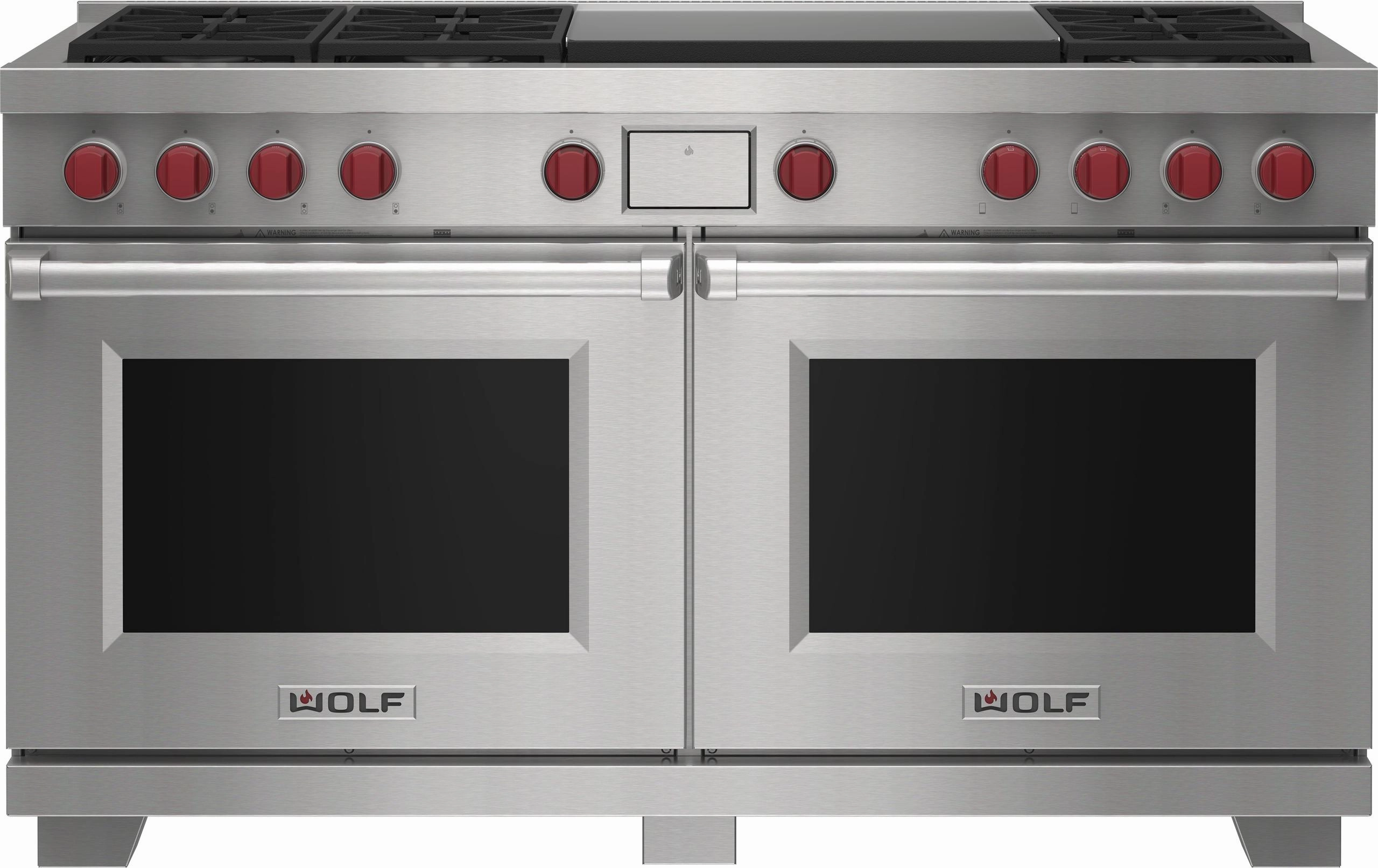 Wolf DF60650DGBKP 60" Dual Fuel Range - 6 Burners And Infrared Dual Griddle