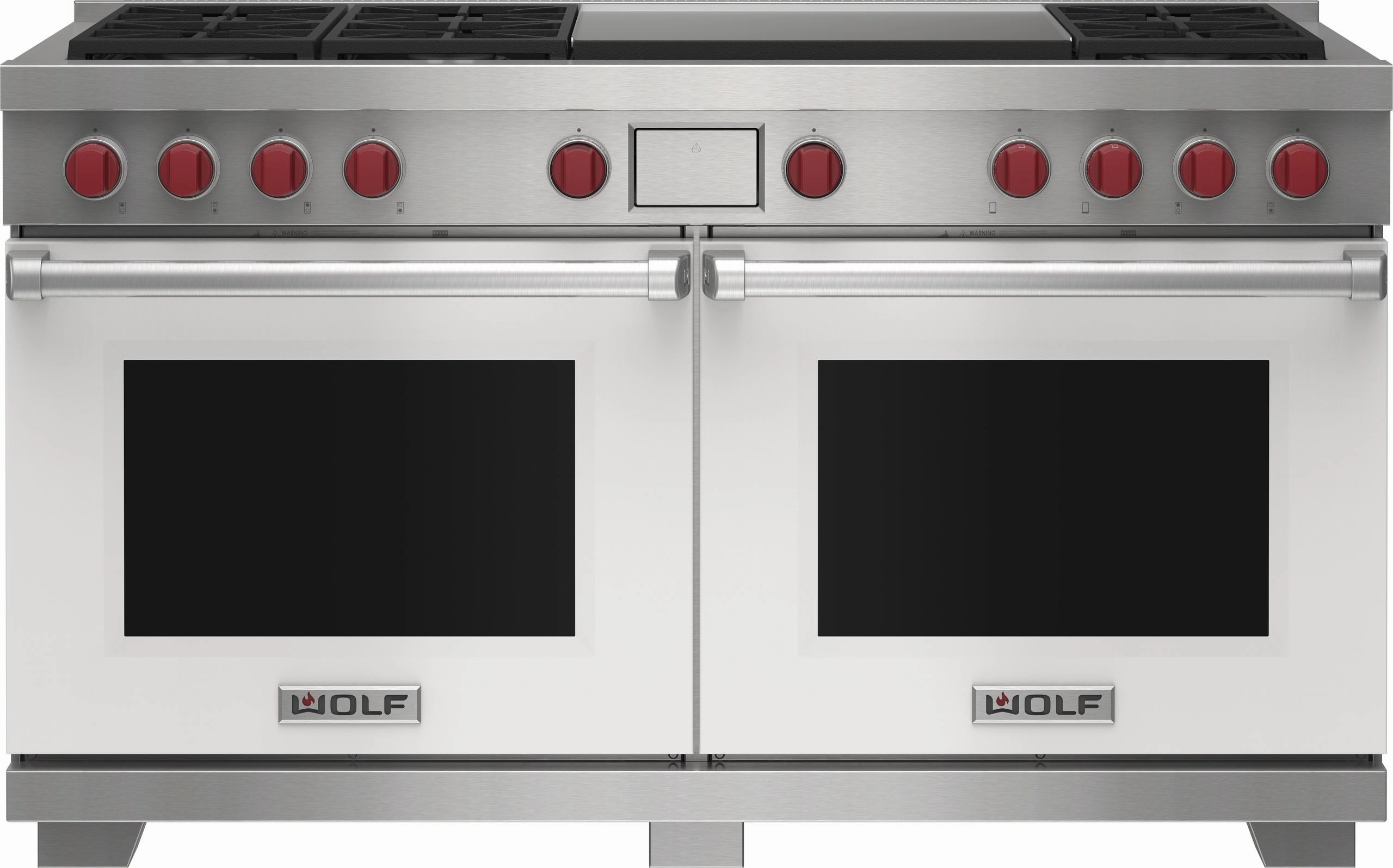 Wolf DF60650DGWHP 60" Dual Fuel Range - 6 Burners And Infrared Dual Griddle Freestanding Ranges freestanding dual fuel range 30 inch