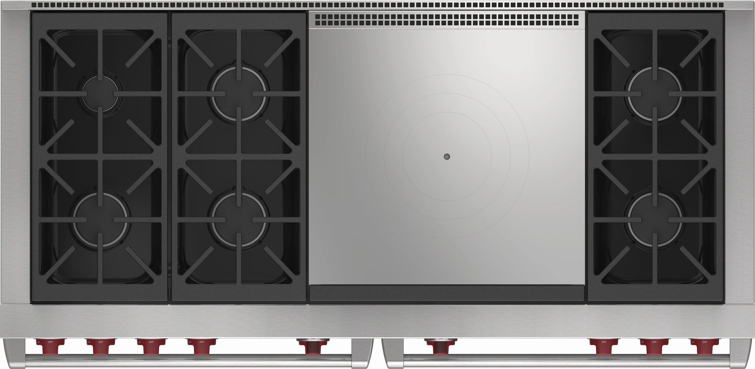 Wolf DF60650FBKP 60" Dual Fuel Range - 6 Burners And French Top