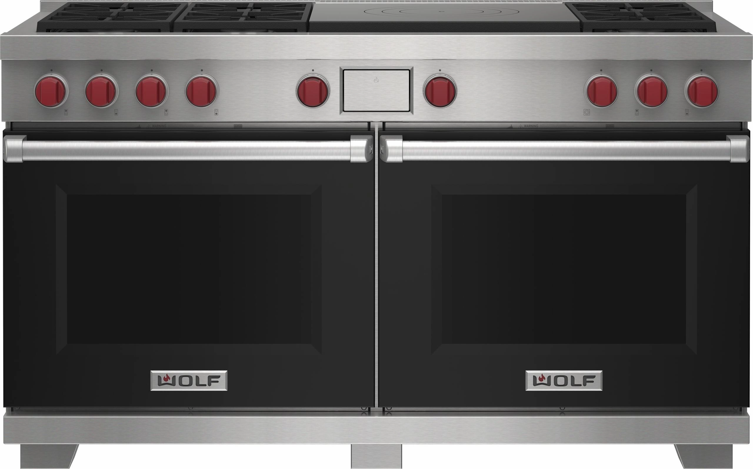 Wolf DF60650FBKP 60" Dual Fuel Range - 6 Burners And French Top Freestanding Ranges freestanding dual fuel range 30 inch