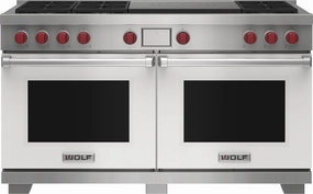 Wolf DF60650FWHPLP 60" Dual Fuel Range - 6 Burners And French Top Freestanding Ranges freestanding dual fuel range 30 inch
