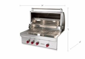 Wolf OG36 36" Outdoor Gas Grill Pro Barbeque Grills,professional outdoor grill