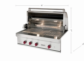 Wolf OG42LP 42" Outdoor Gas Grill Pro Barbeque Grills,professional outdoor grill