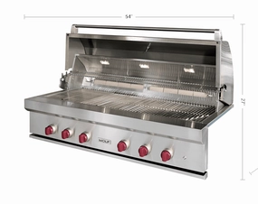 Wolf OG54 54" Outdoor Gas Grill Barbeque Grills,outdoor bbq grill