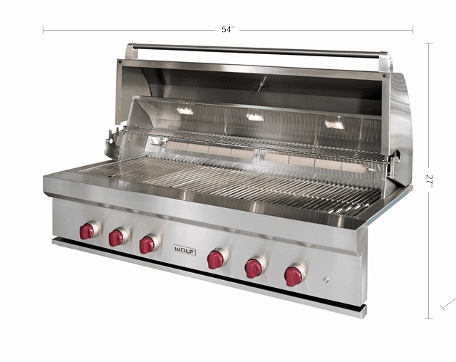 Wolf OG54LP 54" Outdoor Gas Grill Liquid Propane Barbeque Grills,propane gas grill
