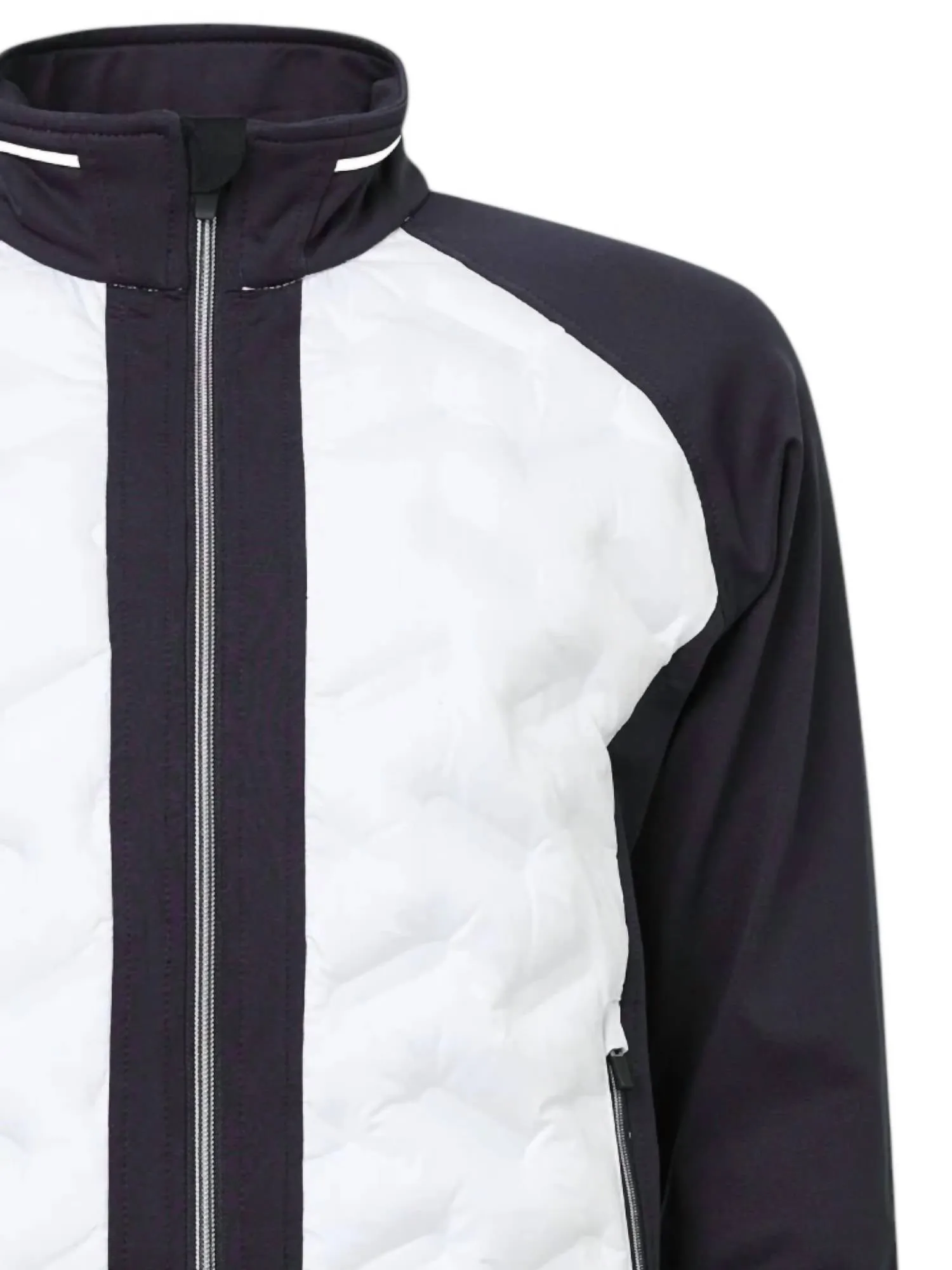 Women Grove Hybrid Jacket In White Black