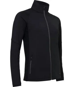 WomenS Ashby Full-Zip Jacket With Pockets In Black