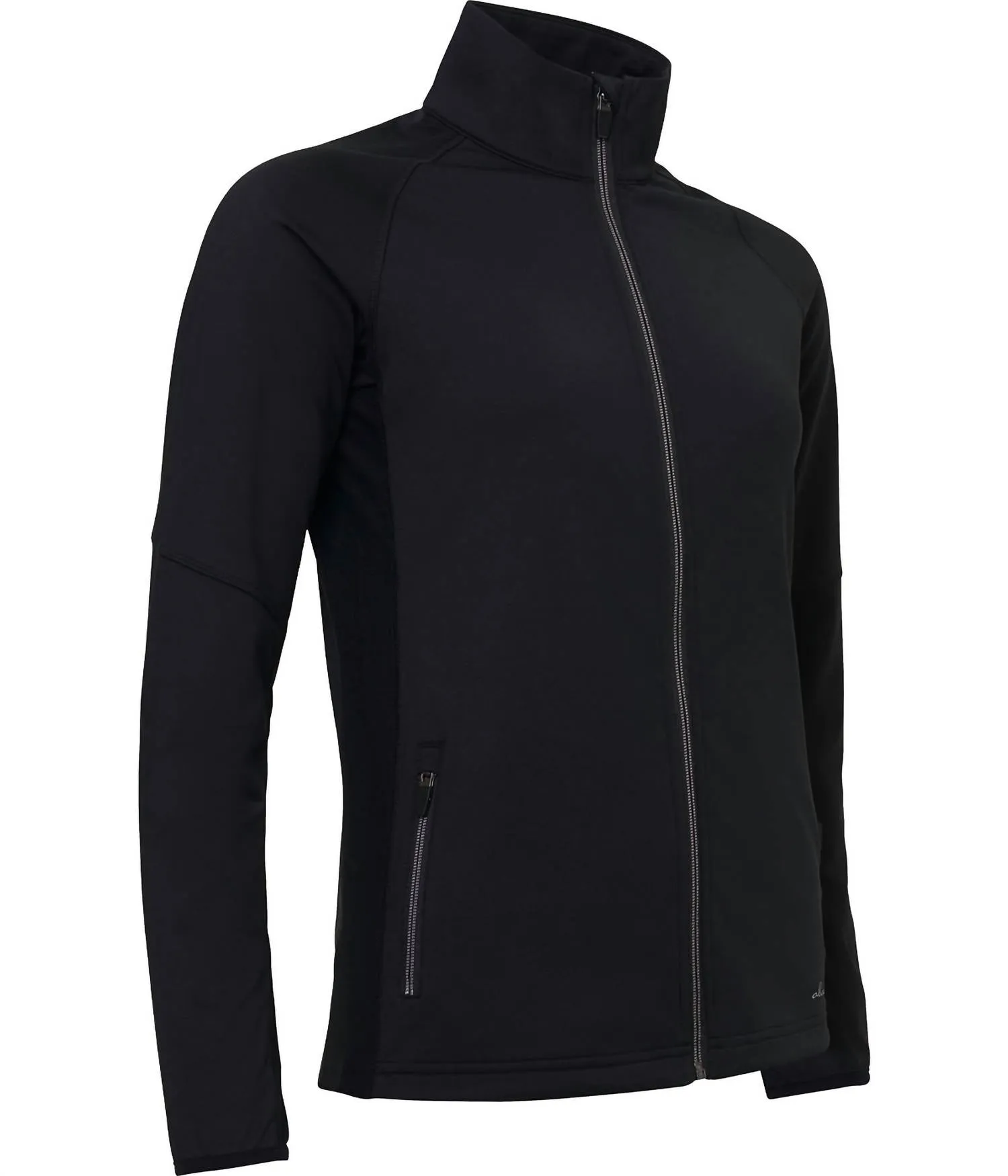 WomenS Ashby Full-Zip Jacket With Pockets In Black