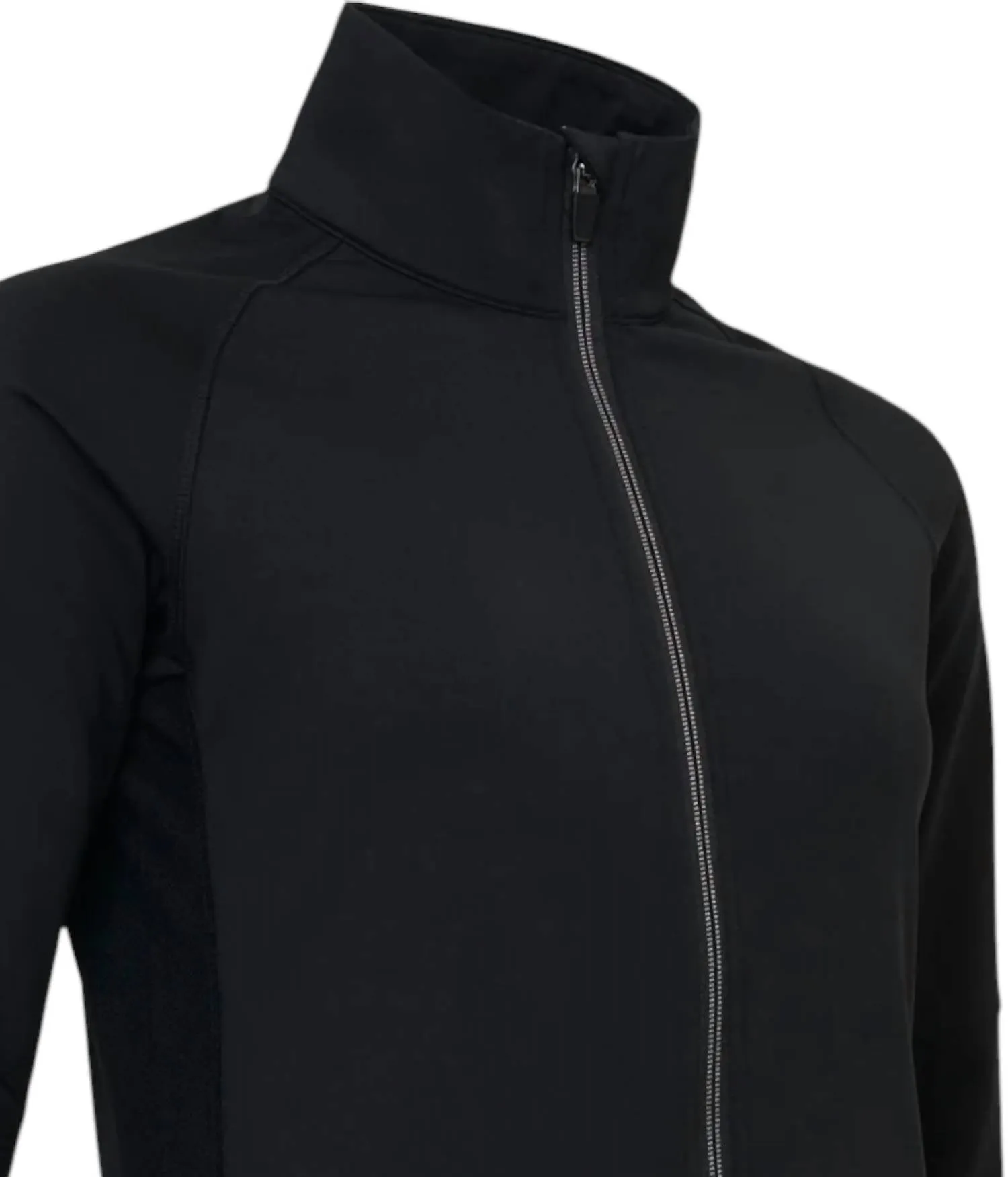 WomenS Ashby Full-Zip Jacket With Pockets In Black