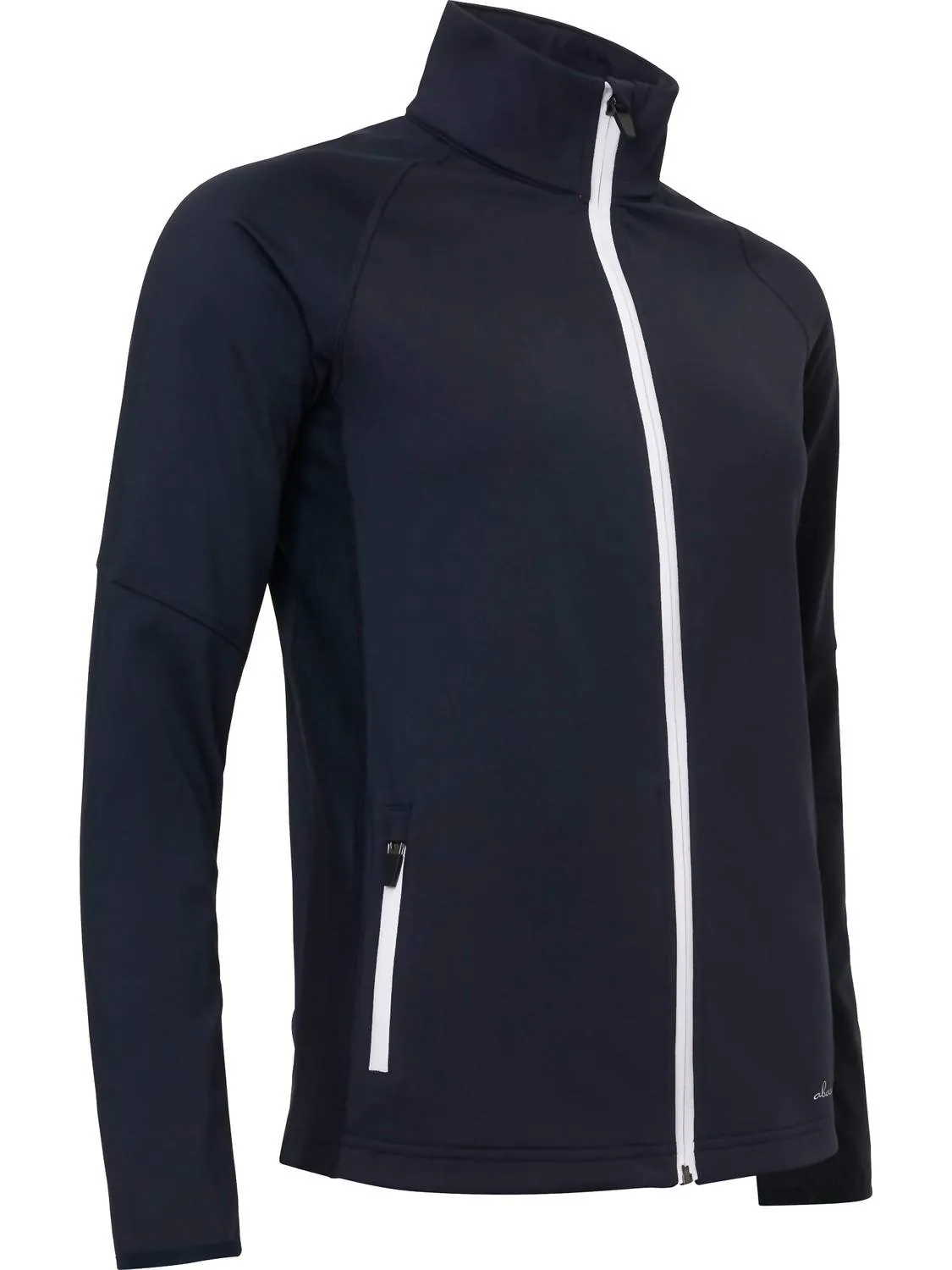 Women's Ashby Full-Zip Jacket With Pockets In Navy