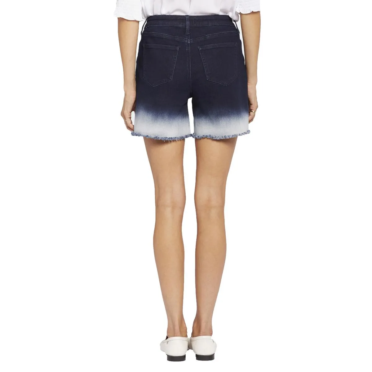 Womens High-Rise Denim Denim Shorts