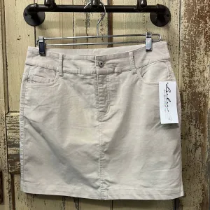 Women's Suede Skort In Stone