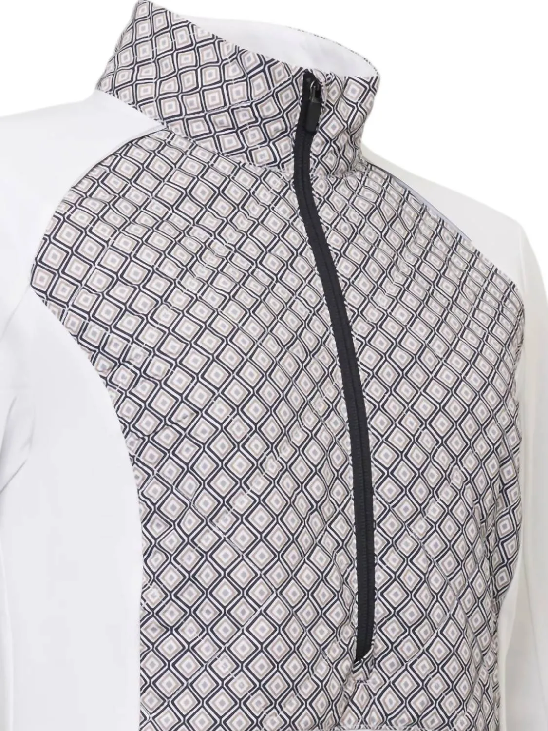 WomenS Troon Warm And Windproof Hybrid Half-Zip Jacket In Diamond