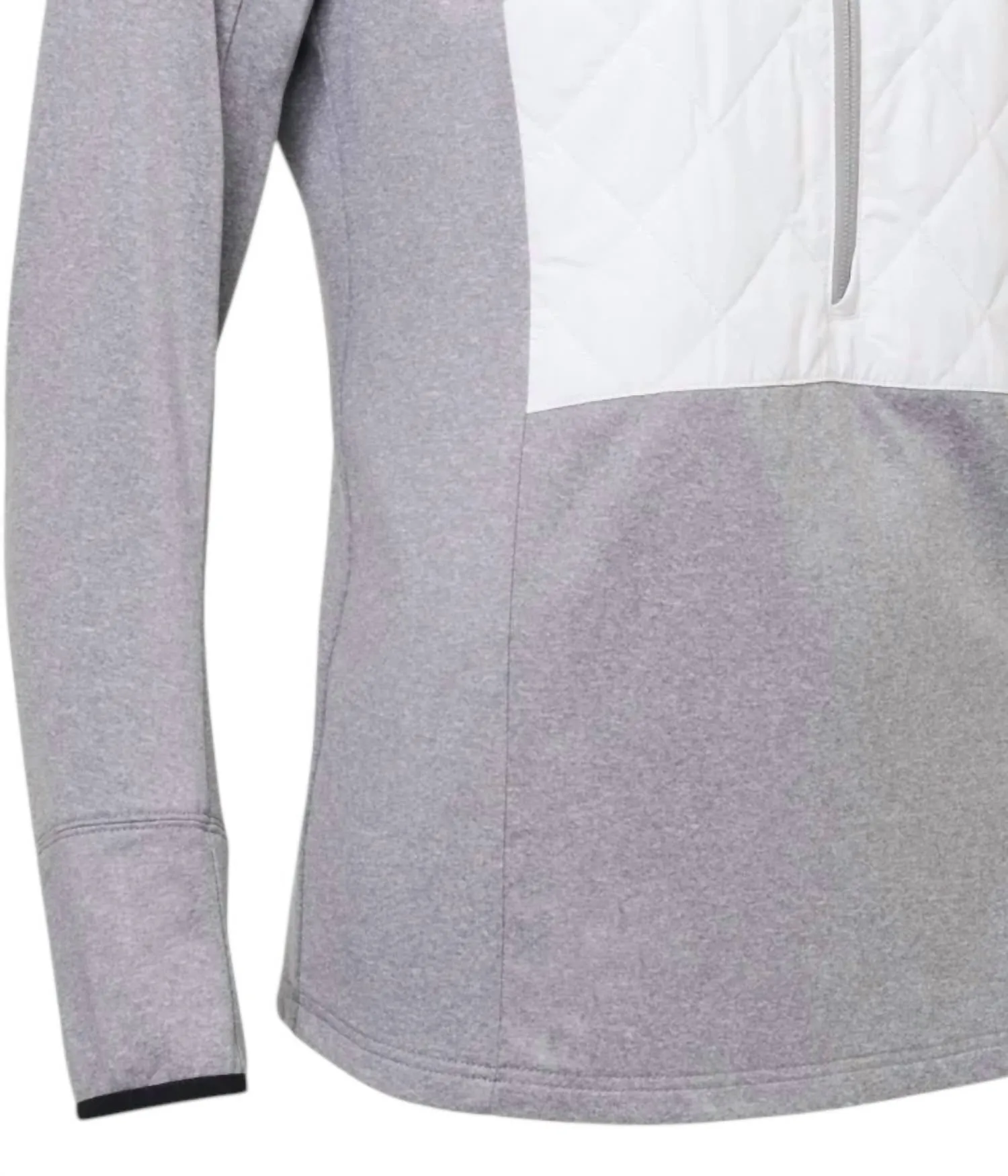 WomenS Troon Warm And Windproof Hybrid Half-Zip Jacket In Grey Melange