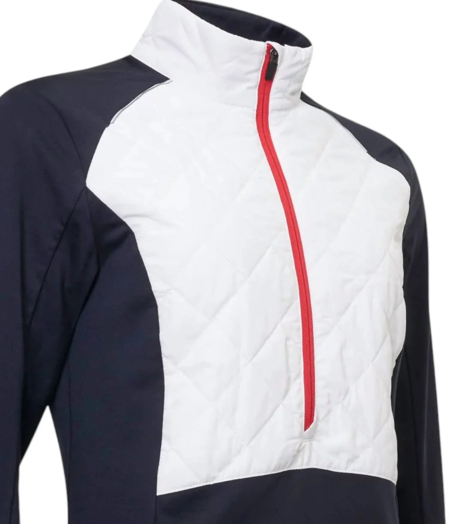WomenS Troon Warm And Windproof Hybrid Half-Zip Jacket In Mixed Navy