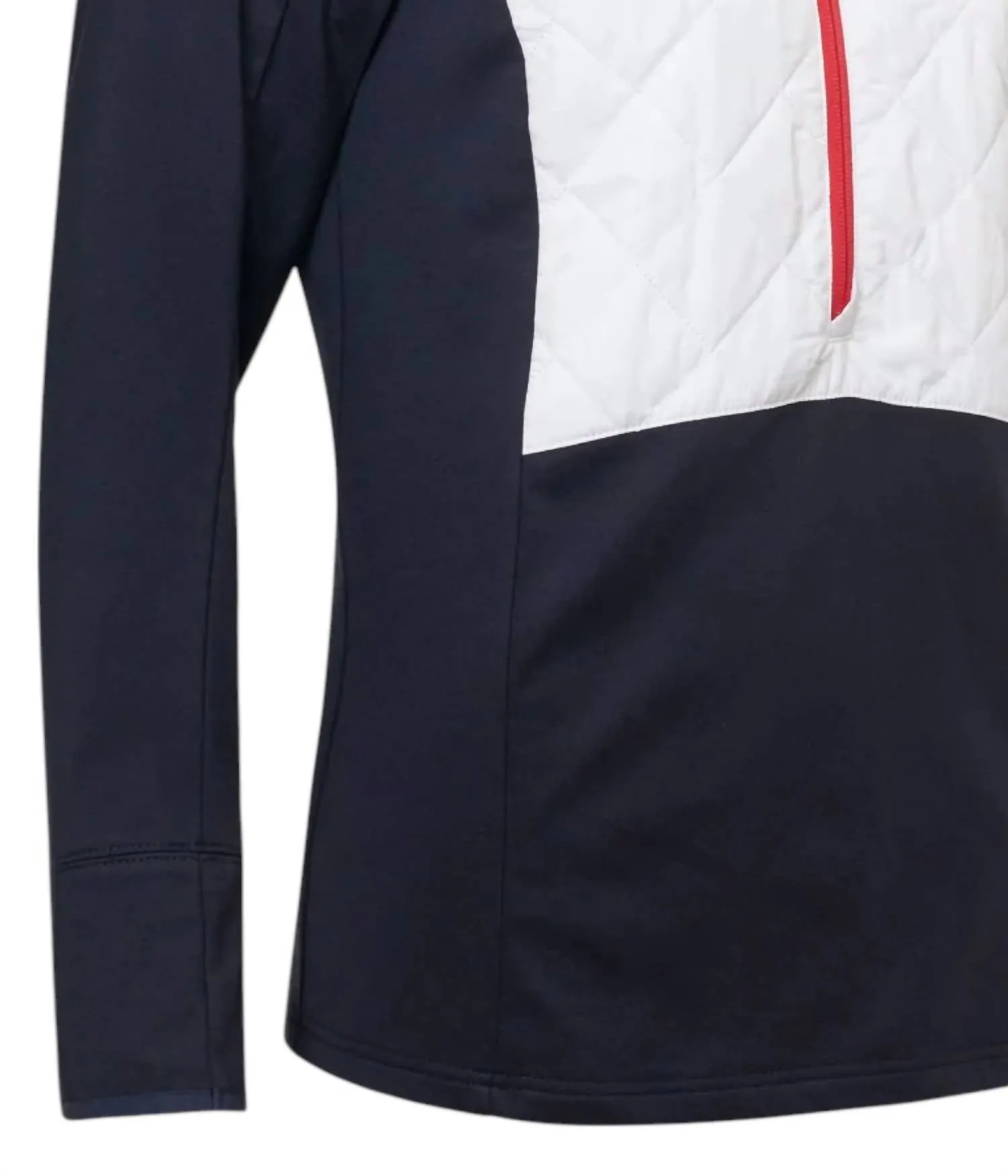 WomenS Troon Warm And Windproof Hybrid Half-Zip Jacket In Mixed Navy