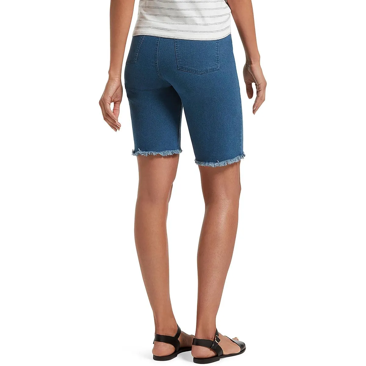 Womens Ultra Soft High Waist Bermuda Shorts