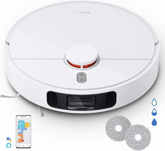 Xiaomi Robot Vacuum S10 , 4000Watts, White robot vacuum, handheld vacuum