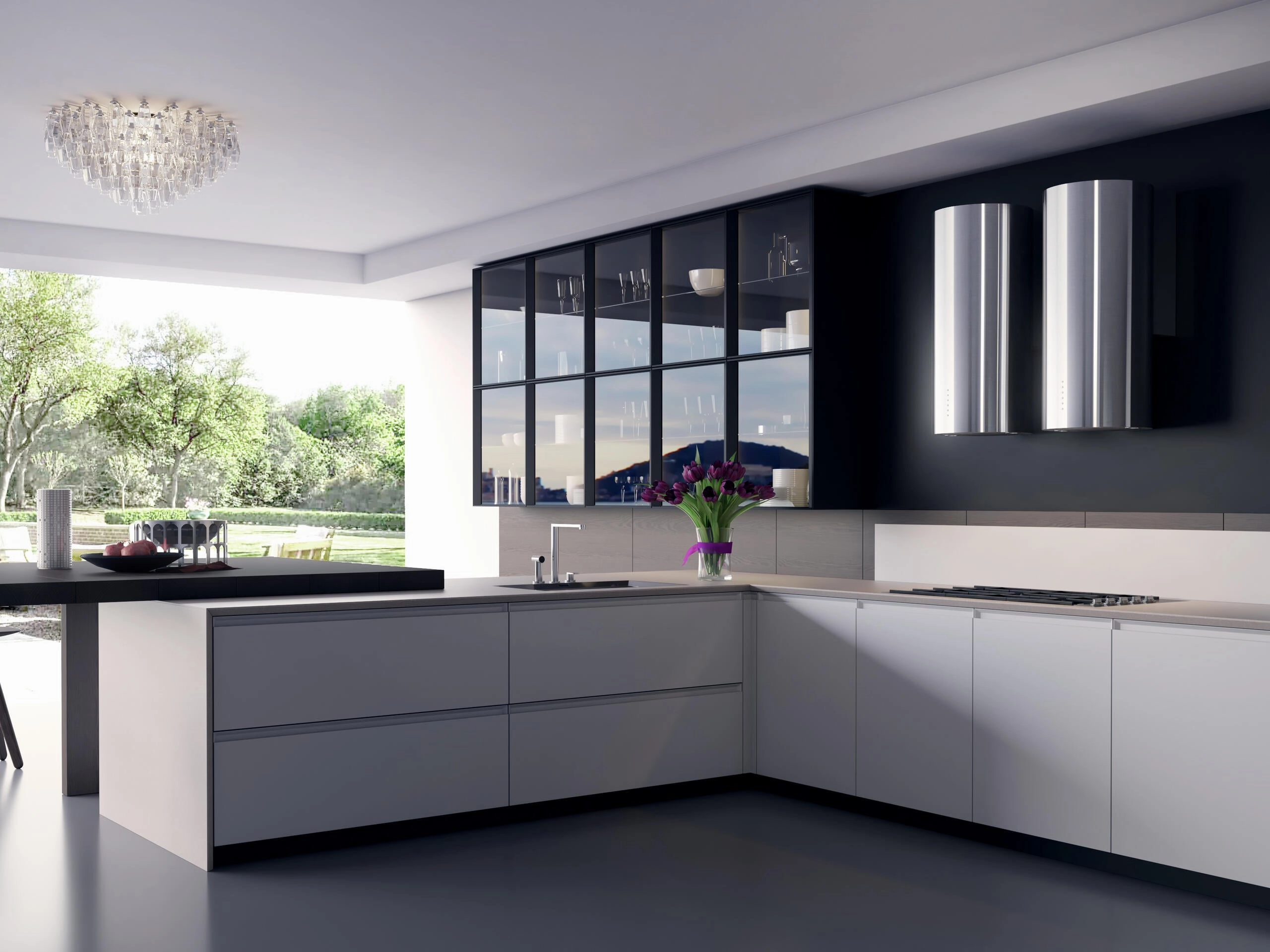 Xo Appliance XOCYL16SC 600/395 Cfm Designer Cylinder Wall Mount Stainless Ventilation Range Hoods high suction kitchen exhaust hood