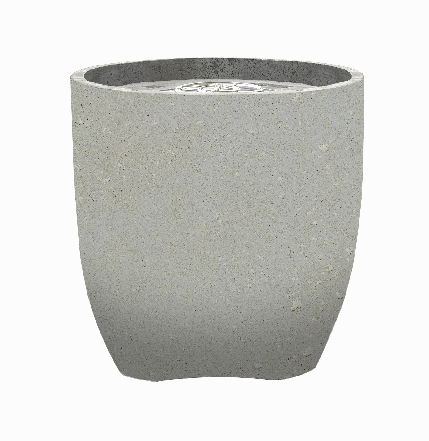 Xo Appliance XOFPOT24LS Fire Pot 24" Natural Gas Fired Gfrc Limestone Other Outdoor Products,patio kitchen accessories