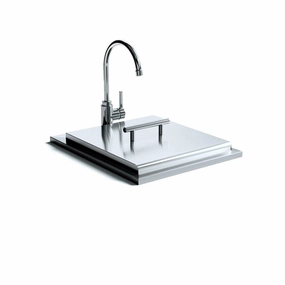 Xo Appliance XOG18SINK 18In Drop-In Sink And Faucet Storage,outdoor grill storage cabinet