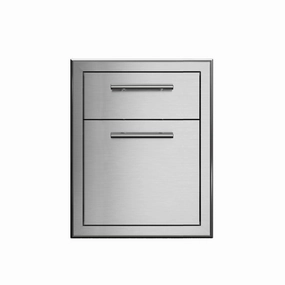 Xo Appliance XOG19DRAWER 19In Double Drawer Storage,outdoor grill storage cabinet