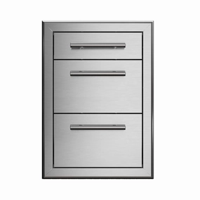 Xo Appliance XOG20DRAWER3 20" Ss Triple Drawer Storage,outdoor grill storage cabinet